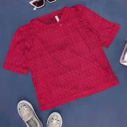 pantaloons junior Girls Regular Lace Crochet Top -picture-43