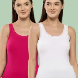 leading lady Women Pack of 2 Lace Round-Neck Camisoles-picture-42