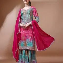 shewill Embroidered Straight Kurta Suit Set-picture-12