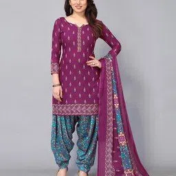 satrani Leaf Print Unstitched Dress Material-picture-49