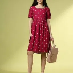 acai Women Printed Fit & Flare Dress-picture-53