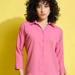 dimpy garments Women Regular Fit Shirt with Spread Collar-picture-37
