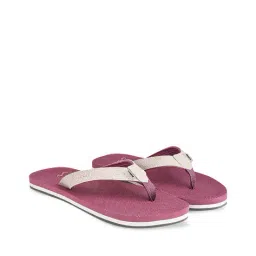 campus Textured T-Strap Flip-Flops image 1