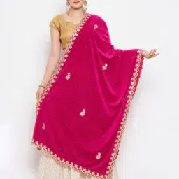 clora creation Embellished Dupatta with Contrast Border-picture-17