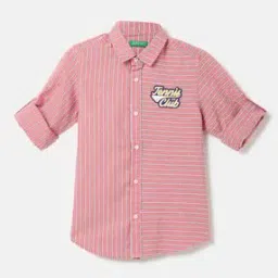 united colors of benetton Striped Spread Collar Shirt-picture-45