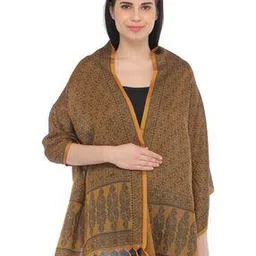 exotic india Women Woven Scarf with Tassels-picture-16