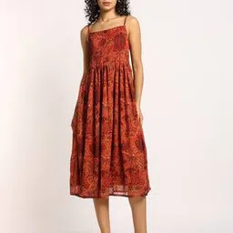 svrnaa by azorte Women Floral Print Strappy Dress-picture-20