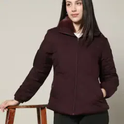 Women Regular Fit Zip-Front Bomber Jacket-image-12
