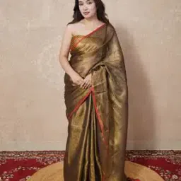 Women Saree with Contrast Border-image-27