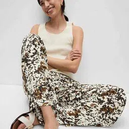 marks & spencer Women Printed Palazzos with Insert Pockets-picture-20