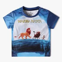 inf frendz Boys Hakuna Matata Print Regular Fit Round-Neck T-Shirt-picture-28