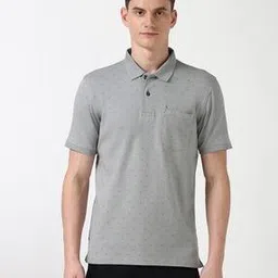 peter england casuals Men Micro Print Polo T-Shirt-picture-31