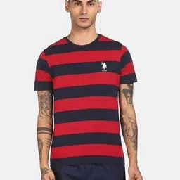 u.s. polo assn. Men Striped Regular Fit Crew-Neck T-Shirt-picture-19