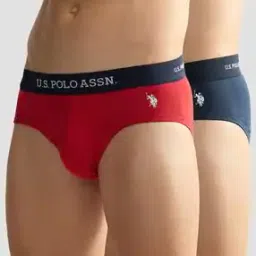u.s. polo assn. Men Pack of 2 Briefs with Brand Wasitband-picture-30