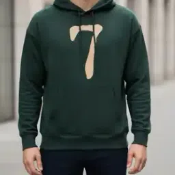 Shein Drop Shoulder Numeric Chest Print Hoodie-image-26