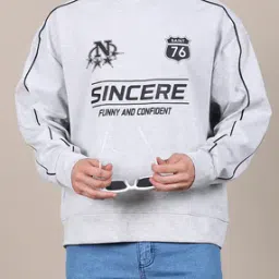 Shein Drop Shoulder Typographic Chest Print Sweatshirt-picture-15