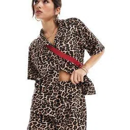 asos design Animal Print Longline Shorts-picture-27