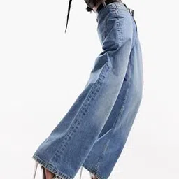 asos design Women Light-Wash Baggy Boyfriend Jeans-picture-13