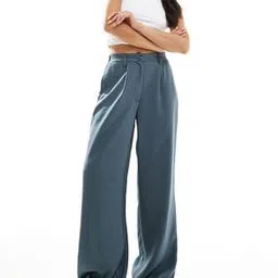 asos design Regular Fit Pleat-Front Dad Trousers-picture-37