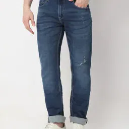 spykar Men Mid-Wash Ricardo Straight Fit Jeans-picture-14