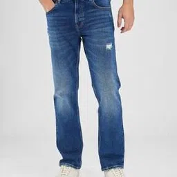 spykar Men Mid-Wash Distressed Relaxed Jeans-picture-10