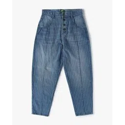 united colors of benetton Girls Striped Relaxed Fit Jeans-picture-46