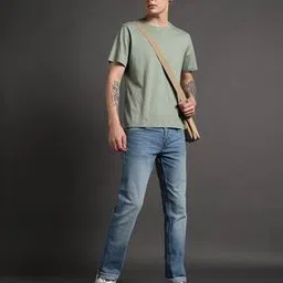 being human Men Mid-Wash Straight Fit Jeans-picture-29