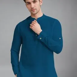 neonomad Men Slim Fit Short Kurta-picture-11