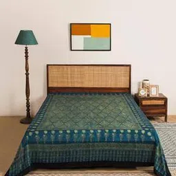 fabindia Printed Ajrakh Double Bedsheet-picture-18