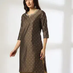 avaasa mix n' match Women Bandhani Print Straight Kurta-picture-27