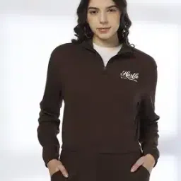 Women Waffle-Knit Regular Fit Polo T-Shirt-image-2