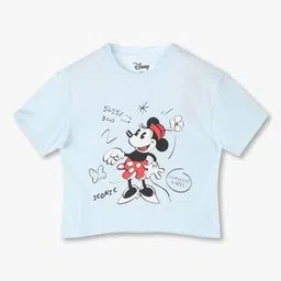 rio girls Girls Minnie Mouse Print Boxy Fit Round-Neck T-Shirt-picture-23