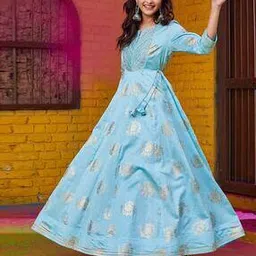Women Floral Print Fit & Flare Dress-image-44