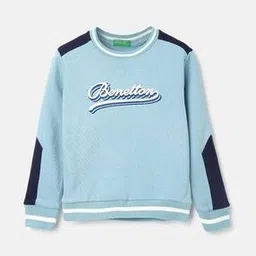 united colors of benetton Brand Print Round-Neck Sweatshirt-picture-18