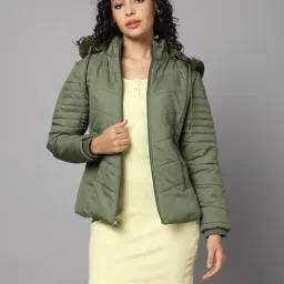fort collins Women Regular Fit Zip-Front Bomber Jacket image 1