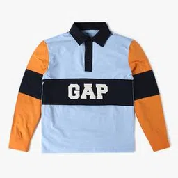 gap kids Colourblock Relaxed Fit Polo Neck Full Sleeves T-Shirt-picture-48