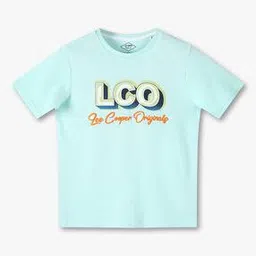 lee cooper Boys Brand Print Regular Fit Crew-Neck T-Shirt-picture-21