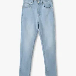 yb dnmx Boys Mid-Wash Slim Fit Jeans image 1