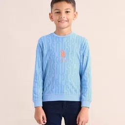 u.s. polo assn. Boys Brand Print Regular Fit Sweatshirt image 1