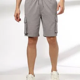 teamspirit Men Geometric Patterned Regular Fit Cargo Shorts-picture-29