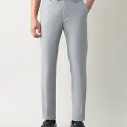 arrow Men Slim Fit Flat-Front Trousers-picture-31