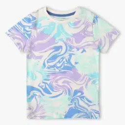marks & spencer Marble Print Pure Cotton T-Shirt-picture-41