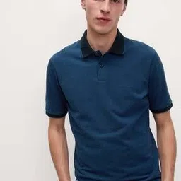 marks & spencer Men The Ultimate Tipped Pique Polo T-Shirt-picture-12