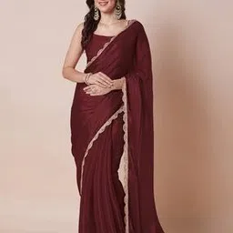 ri-wah Organza Saree with Lace Work -picture-43