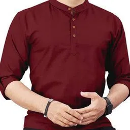 macsivo Men Regular Fit Mandarin Collar Kurta-picture-18