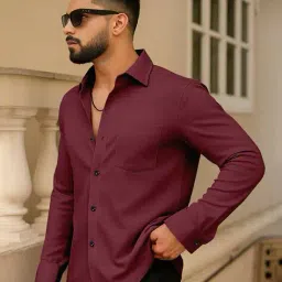aitavik overseas Men Slim Fit Shirt with Full Sleeves image 1
