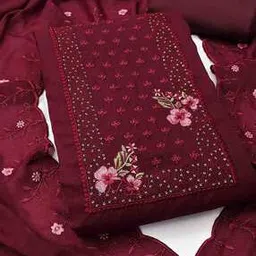 nyrika Women Embroidery Unstitched Dress Material-picture-46