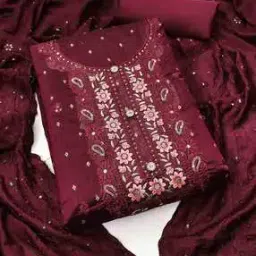 svaraa Women Embroidered Unstitched Dress Material-picture-51