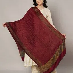 muffly Women Wool Self-Design Stole-picture-17