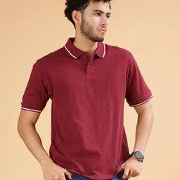 v-mart Men Regular Fit Polo T-Shirt with Short Sleeves-picture-13